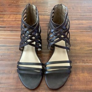 A.N.A sandals dark brown size 8 1/2